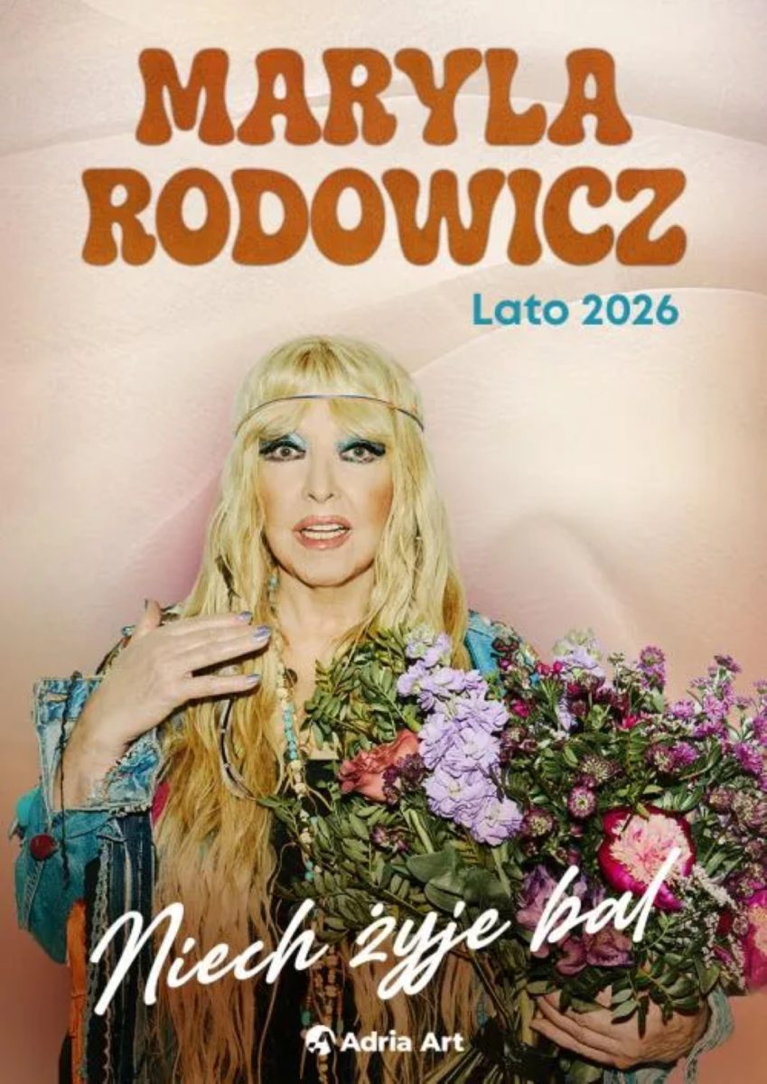 Plakat zapraszający na koncert Maryli Rodowicz "Niech żyje bal" 2026. 
