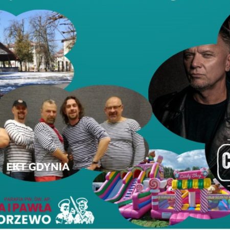 Plakat zapraszający w dniach 1-3 maja 2026 r. do Węgorzewa na Majówkę w Węgorzewie 2026. 