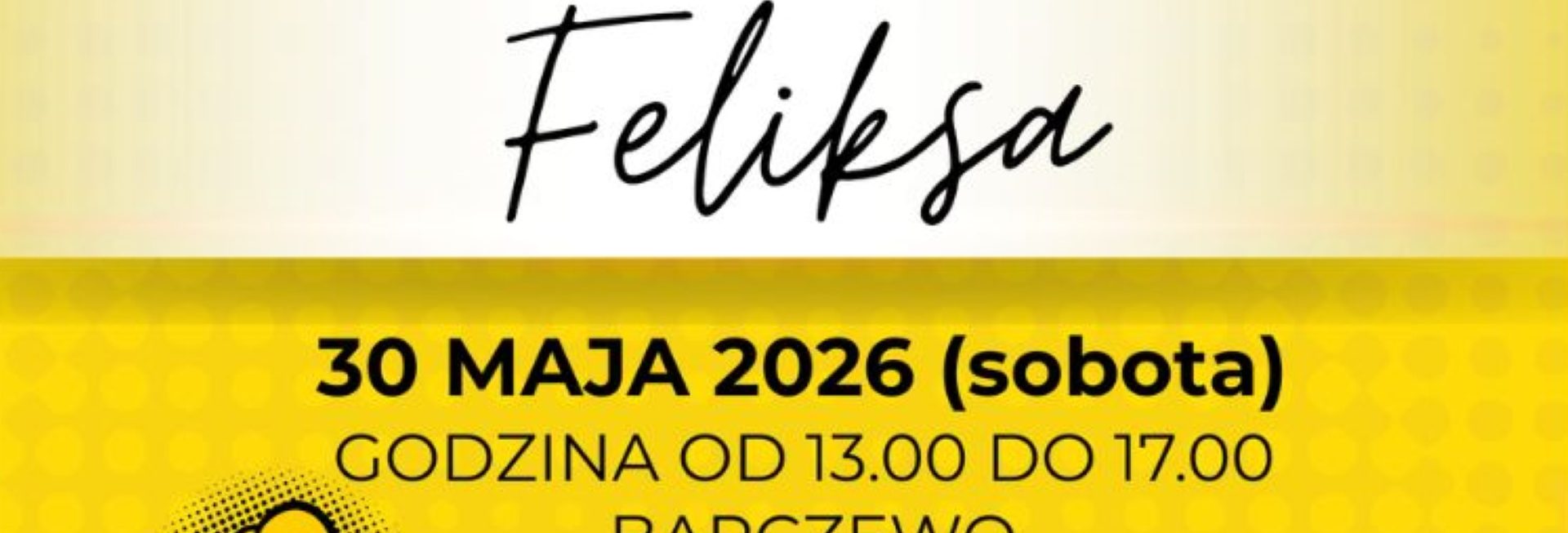 Plakat zapraszający w sobotę 30 maja 2026 r. do Barczewa na 2. edycję Jarmarku Feliksa Nowowiejskiego Barczewo 2026. 