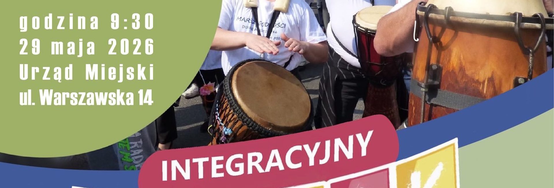 Plakat zapraszający w piątek 29 maja 2026 r. na Dobrego Miasta na Integracyjny Piknik Dobre Miasto 2026. 