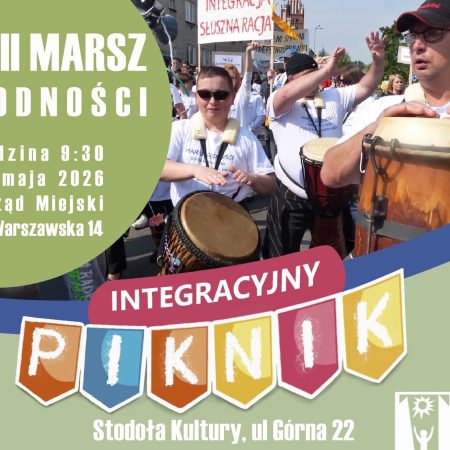 Plakat zapraszający w piątek 29 maja 2026 r. na Dobrego Miasta na Integracyjny Piknik Dobre Miasto 2026.