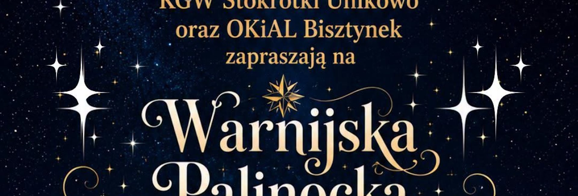 Plakat zapraszający w sobotę 20 czerwca 2026 r. do Bisztynka na Warnijską Palinockę Bisztynek 2026. 