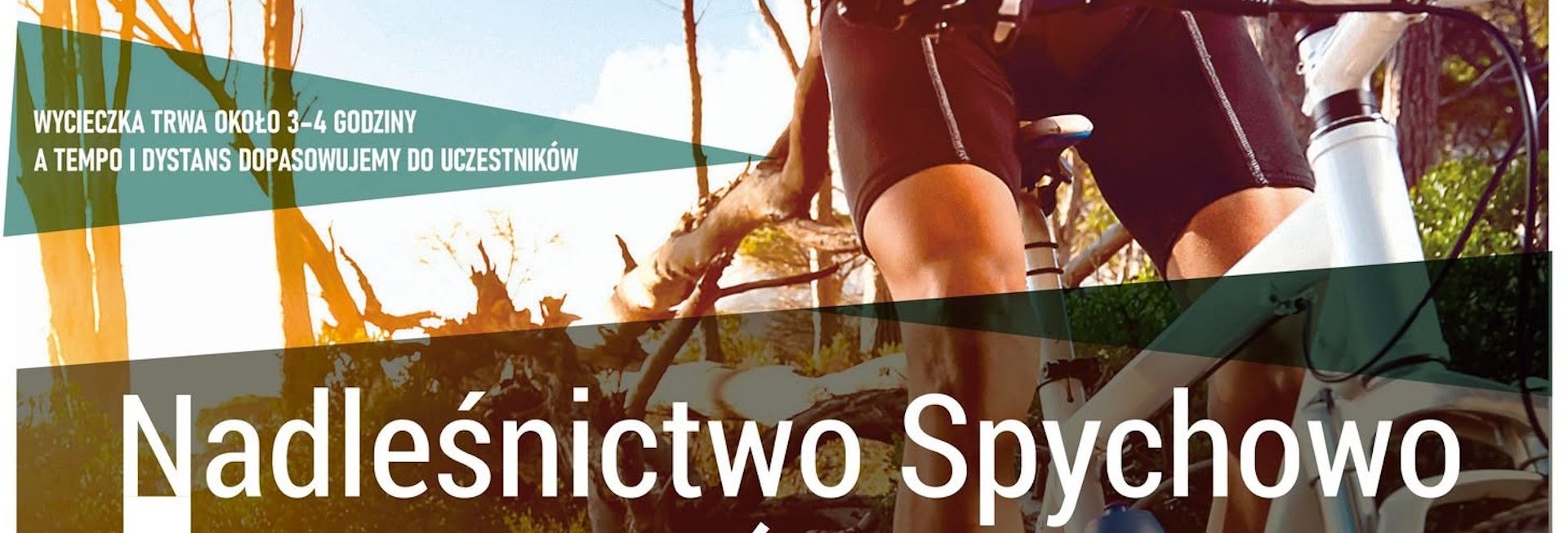 Plakat zapraszający do Piasutna i Spychowa na Wakacyjne Wyprawy Rowerowe z Leśnikiem 2026.
