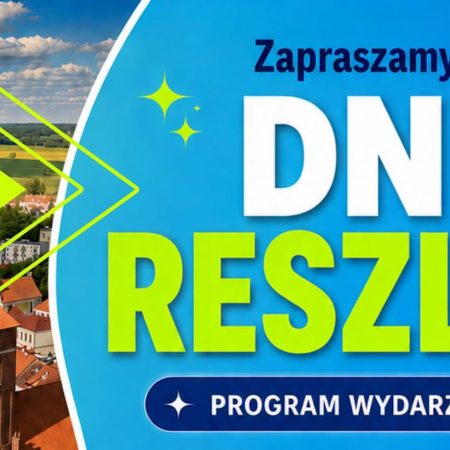 Plakat zapraszający w dniach 10-12 lipca 2026 r. do Reszla na Dni Reszla 2026.