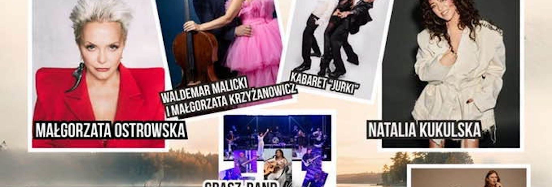 Plakat zapraszający w dniach 17-18 lipca 2026 r. na 20. edycję Festiwalu Nad Jeziorakiem Siemiany 2026.