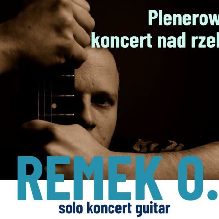 Plakat zapraszający w niedzielę 5 lipca 2026 r. do Barczewa na koncert Remek O - Letnia Scena w Synagodze Barczewo 2026.  