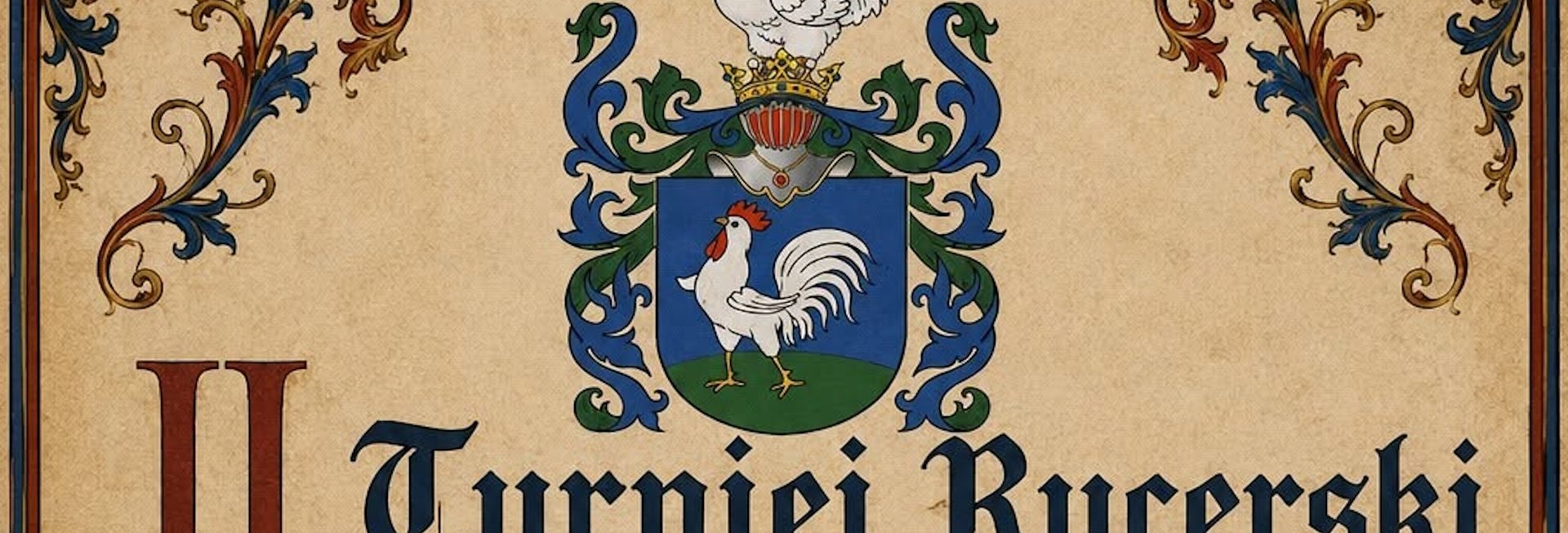 Plakat zapraszający w sobotę 1 sierpnia 2026 r. do miejscowości Kurzętnik na 2. edycję Turnieju Rycerskiego Kurzętnik 2026.  