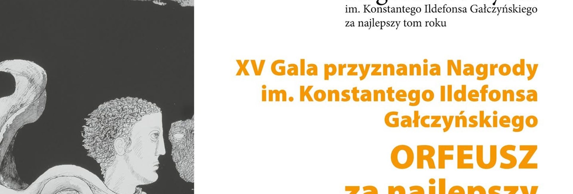 Plakat zapraszający w sobotę 25 lipca 2026 r. do miejscowości Pranie w gminie Ruciane-Nida na Letni Sezon Artystyczny – Gala wręczenia Nagrody im. K. I. Gałczyńskiego ORFEUSZ za najlepszy tom poetycki roku Leśniczówka Pranie 2026. 