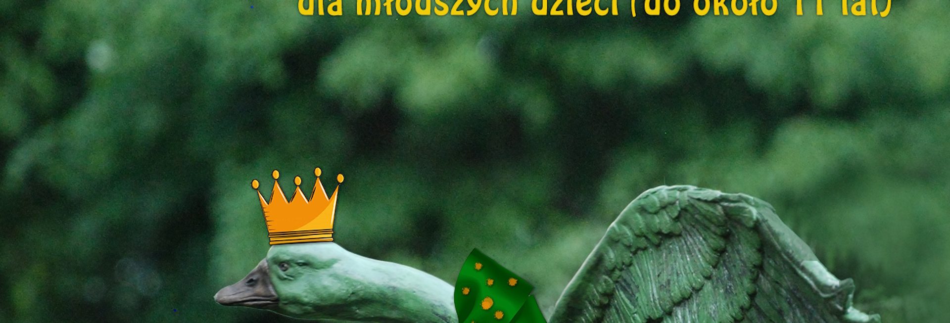 Plakat zapraszający w niedzielę 2 sierpnia 2026 r. do miejscowości Pranie w gminie Ruciane-Nida na Letni Sezon Artystyczny - zajęcia literacko-teatralno-plastyczne dla dzieci „Zabawy z Zieloną Gęsią” Leśniczówka Pranie 2026. 