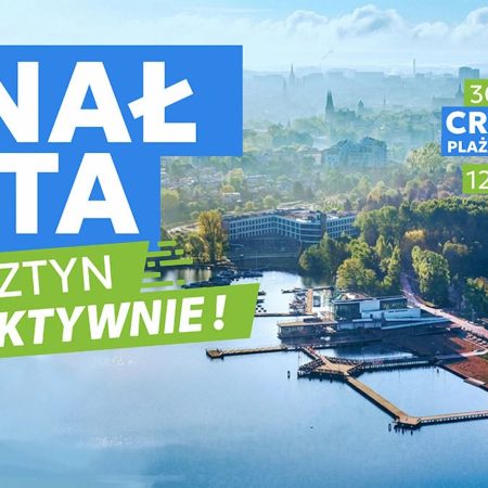 Plakat zapraszający w niedzielę 30 sierpnia 2026 r. do Olsztyna na Finał Lata „Olsztyn Aktywnie” Olsztyn 2026.