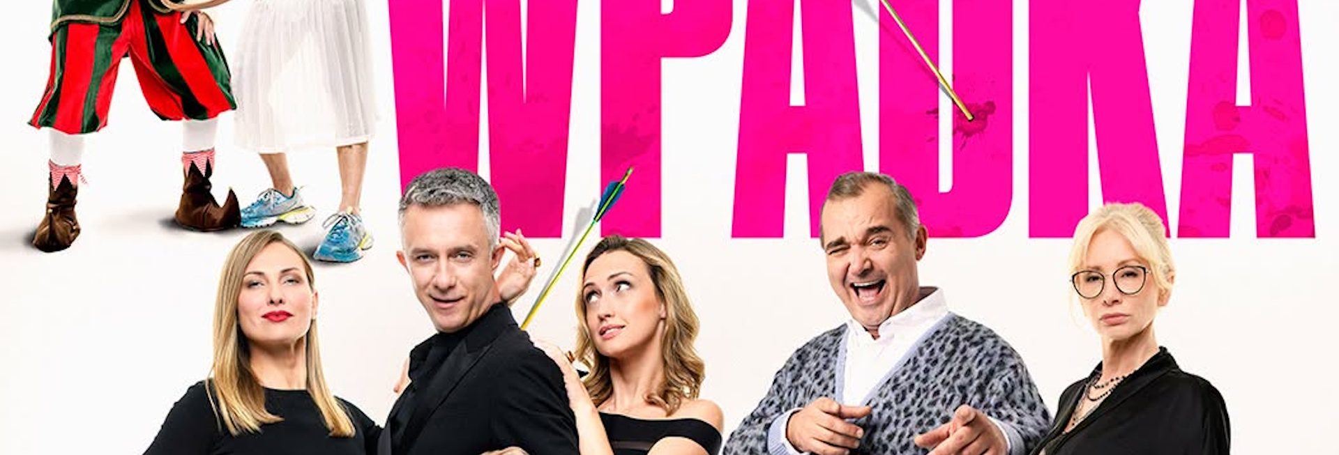 Plakat zapraszający w piątek 20 listopada 2026 r. do Braniewa na spektakl teatralny "Wpadka" Braniewo 2026. 