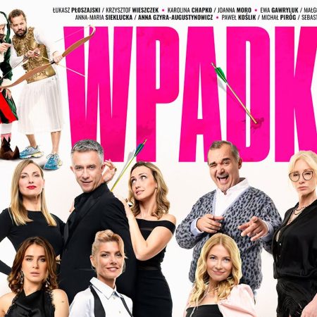 Plakat zapraszający w piątek 20 listopada 2026 r. do Braniewa na spektakl teatralny "Wpadka" Braniewo 2026. 