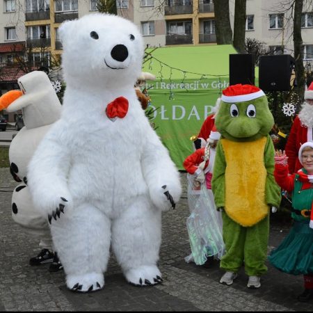 Zdjęcie zapraszające do Gołdapi na Mikołajki w Parku Gołdap.