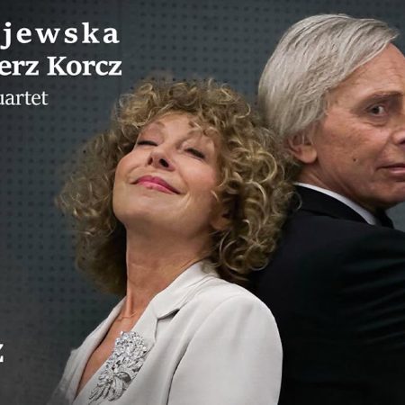 Plakat zapraszający na koncert Alicji Majewskiej & Włodzimierza Korcza "Jubileusz".