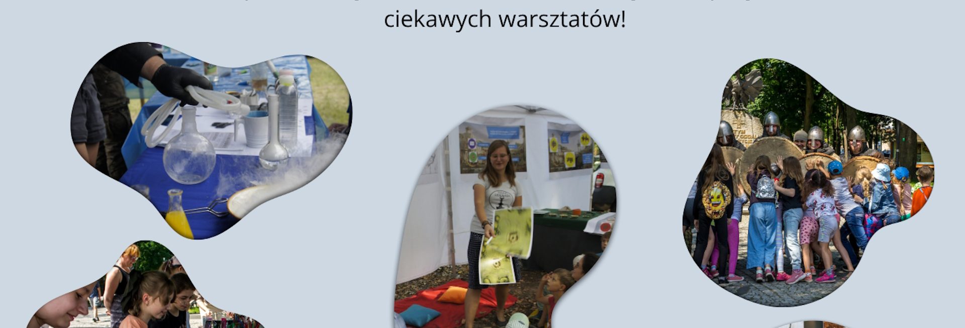 Plakat zapraszający w dniach 18-19 września 2026 r. do Olecka na Festiwal Pasji do Nauki "Reakcja" Olecko 2026.