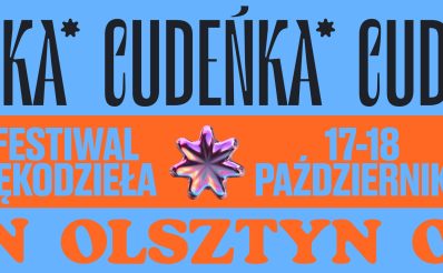 Plakat zapraszający w dniach 17-18 października 2026 r. do Olsztyna na Festiwal Rękodzieła „Cudeńka” Hala Urania Olsztyn 2026. 
