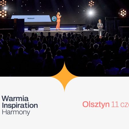 Plakat zapraszający w piątek 11 czerwca 2027 r. do Olsztyna na Warmia Inspiration: Harmony Hala Urania Olsztyn 2027.