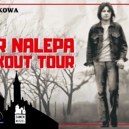 Plakat zapraszający w sobotę 7 listopada 2026 r. do Reszla na koncert Piotra Nalepy Breakout Tour Zamek Reszel 2026. 