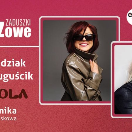 Plakat zapraszający w sobotę 31 października 2026 r. do Ełku na Zaduszki Jazzowe - TO I HOLA Urszula Dudziak & Grażyna Auguścik Ełk 2026. 