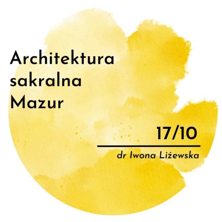Plakat zapraszający w sobotę 17 października 2026 r. do Sztynortu na spotkanie poświęcone Architekturze sakralnej Mazur Memuak Sztynort 2026.