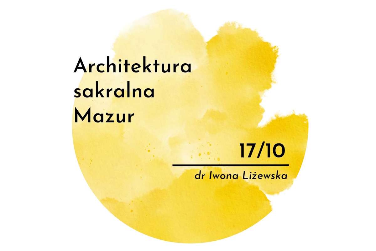 Plakat zapraszający w sobotę 17 października 2026 r. do Sztynortu na spotkanie poświęcone Architekturze sakralnej Mazur Memuak Sztynort 2026. 